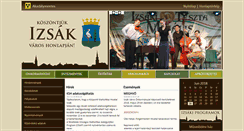 Desktop Screenshot of izsak.hu